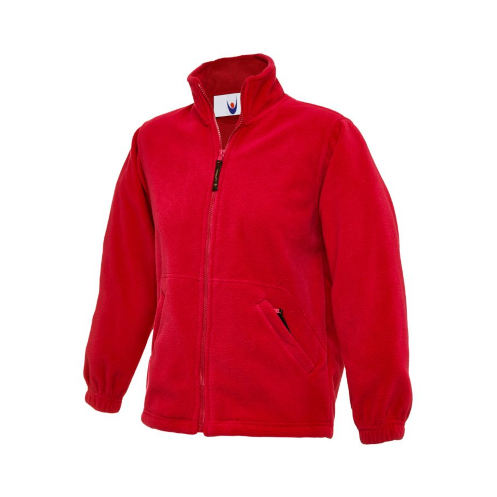 Red zip through fleece